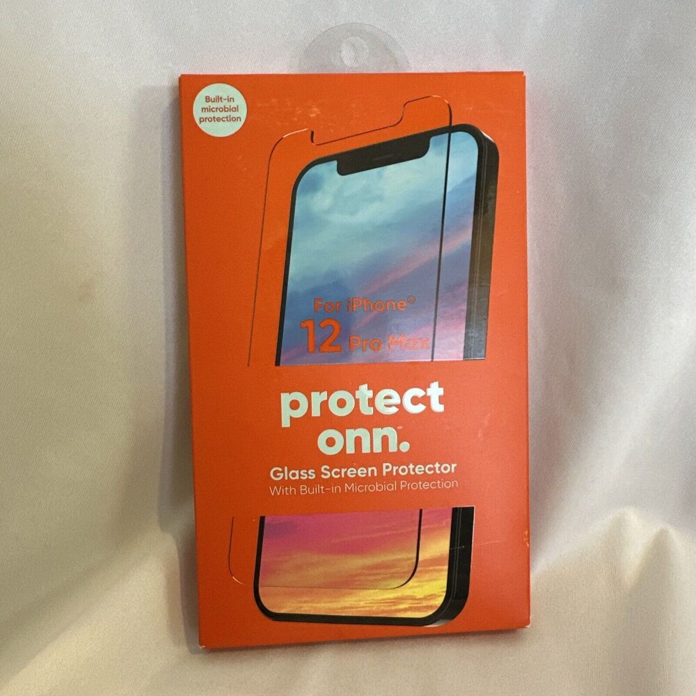 ONN GLASS SCREEN PROTECTOR FOR IPHONE 12 PRO MAX SEALED NIB